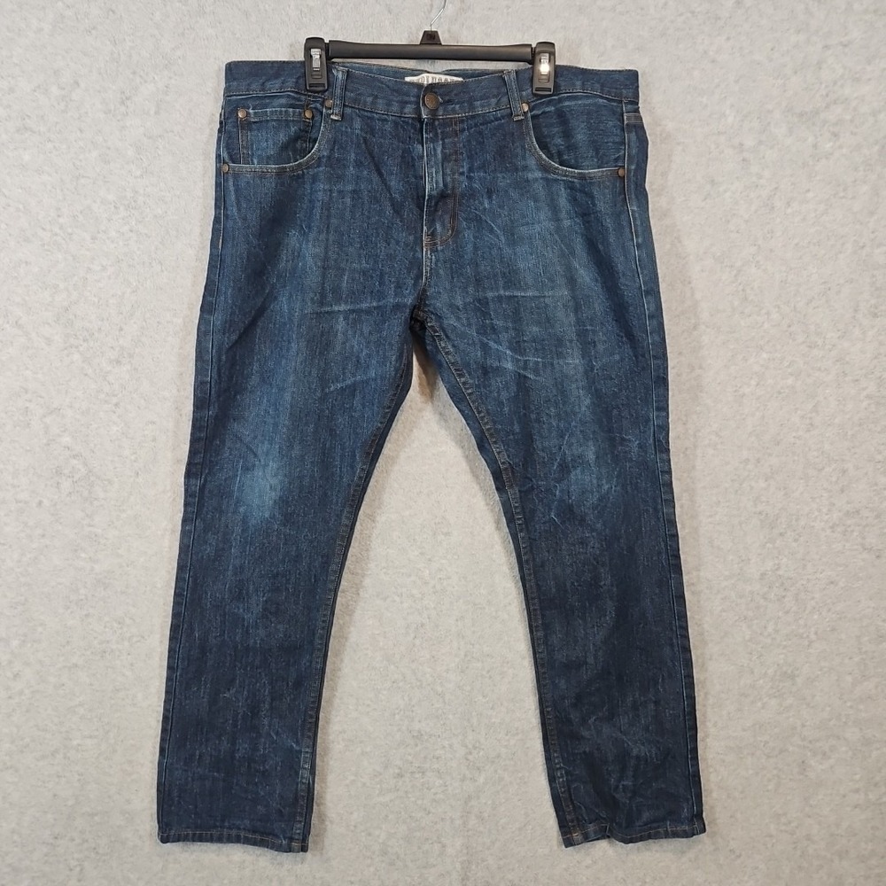 Unplugged RedBBQ Slim Straight Fit 40x32 Premium Raw Demin Jeans PCX Clothing
